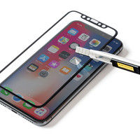 サンワダイレクト iPhone XS/iPhone X画面保護強化ガラスフィルム 200-LCD050BK 1個（直送品）