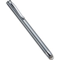 サンワダイレクト タッチペン（スマートフォン/タブレット・iPhone/iPad・導電繊維・スタイラスペン） 200-PEN031GY 1個（直送品）