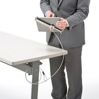 サンワダイレクト タブレット・iPadセキュリティワイヤー 200-SL019SV 1個（直送品）