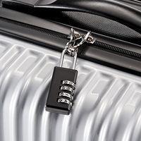 サンワダイレクト ダイヤル南京錠（ダイヤル錠・4桁・ブラック） 200-SL025BK 1個（直送品）