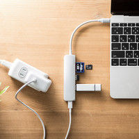 サンワダイレクト usb-c ハブ（USB3.0 2ポート・SD、microSDカードリーダー・充電対応） 400-ADR310SPD 1個（直送品）