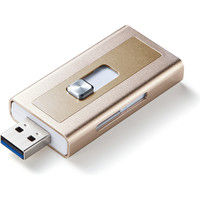 サンワダイレクト iPhone・iPad対応microSDカードリーダー 400-ADRIP08S3 1個（直送品）