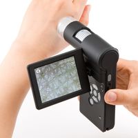 サンワダイレクト マイクロスコープ（デジタル顕微鏡・最大300倍・モニター付き） 400-CAM025 1個（直送品）