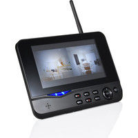 サンワダイレクト 防犯カメラ＆モニターセット（ワイヤレス・2台カメラセット・SDカード＆USBメモリ録画対応） 400-CAM035-2 1個（直送品）