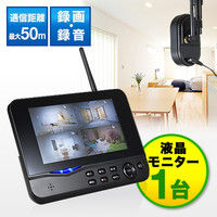 サンワダイレクト 防犯カメラ用モニタ 400-CAM035DSP 1個（直送品）