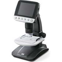 サンワダイレクト マイクロスコープ（スタンドタイプ・モニター付き・最大500倍・デジタル顕微鏡） 400-CAM052 1個（直送品）