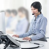 サンワダイレクト コールセンター用ヘッドセット/マイク搭載/RJ-9接続/両耳タイプ/ 400-HS041 1個（直送品）