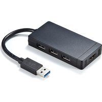USBハブ　USB3.2Gen1　USB3.2Gen1×3　USBポート　400-HUB027　サンワサプライ　1個（直送品）