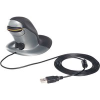 サンワダイレクト エルゴノミクスマウス（レーザーセンサー・ペンギンマウス・右利き・左利き・DPI切り替え・有線・中型） 400-MA085 1個（直送品）