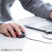 サンワダイレクト 有線マウス（静音・サイレント・左右対称・1200カウント・戻る・進む・ミドルサイズ・ガンメタリック） 400-MA107GM 1個（直送品）