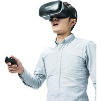 サンワダイレクト コントローラー付き3D VRゴーグル 400-MEDIVR2SET 1個（直送品）