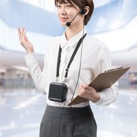 拡声器　メガホン　スピーカーマイク　ポータブル型　ハンズフリー　400-SP076　サンワサプライ　1個（直送品）