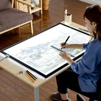 サンワダイレクト LEDトレース台（A1サイズ・薄型・無段階調光調整・照明・AC給電） 400-TBL007 1個（直送品）