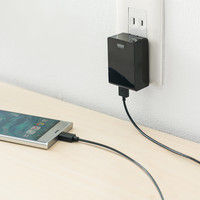 サンワダイレクト USB タイプCケーブル（USB2.0・USB Aオス/Type-Cオス・50cm・ブラック） 500-USB047-05 1個（直送品）