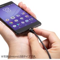 USB Type-Cケーブル　両面USB-A（オス）USB-C（オス）　1m　500-USB061　サンワサプライ　1本（直送品）
