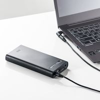 サンワダイレクト ノートパソコン用モバイルバッテリー 700-BTL033BK 1個（直送品）
