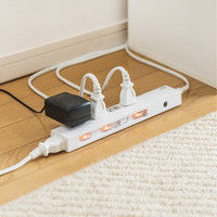 サンワダイレクト 電源タップ（個別スイッチ付・5個口・2m・2極・スイングプラグ） 700-TAP028S 1個（直送品）