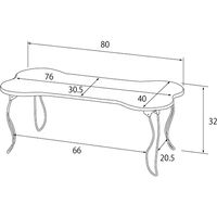 宮武製作所 ボーンテーブル 幅800×奥行400×高さ320mm ブラック BT-92 1台（直送品）