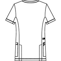 KAZEN メンズスクラブジャケット半袖 984-18 LL 1枚　スクラブ（直送品）