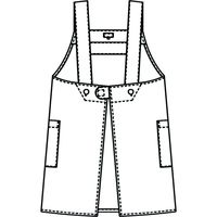 KAZEN アンパンマン プリントエプロン ANP918-C/41-M