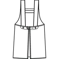 KAZEN アンパンマン 胸当てエプロン ANP920-C/73-L（直送品）