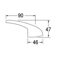 SANEI シングルレバーハンドル PR23210F 1セット(50個)（直送品）