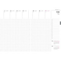 えい出版社 2019年4月始まり ES A5 ウィークリーノート ホワイト 8105393（直送品）
