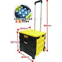 フローバル 折りたたみコンテナキャリー M PDZ-M 1個