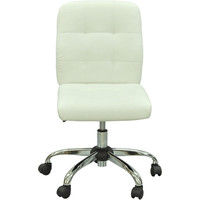 エイ･アイ･エス　キャスターチェア　ホワイト　HLCC-01 WH　1脚（直送品）