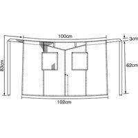 KAZEN ミドルエプロン APK781-98 1枚