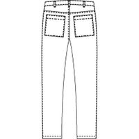 KAZEN 男女兼用パンツ ホワイト 5L KZN860-10-5L（直送品）