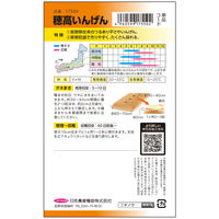 ニチノウのタネ　日本農産種苗 穂高いんげん（つるあり・平莢） 4960599187802 1セット（5袋入）（直送品）