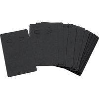 ササガワ 【OW】ピアス・イヤリング専用台紙 ブラック 名刺サイズ 19-2400 1セット(1セット(20枚入)×5)