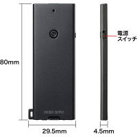 【処分品】サンワサプライ レーザーポインター LP-RD316BK 赤色レーザー カード型 ボタン電池 連続使用2時間（直送品）