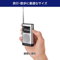 朝日電器 AM/FMポケットラジオ ER-P66F 1個