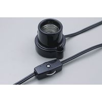 朝日電器 コード付ソケット KP-M2615H(BK) 1個