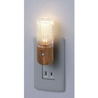 朝日電器 LEDセンサー付ライト 木目温白 PM-LW100(L) 1個