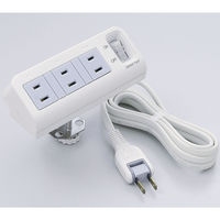 朝日電器 デスクタップ WB-DS32B(W) 1個