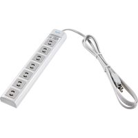 朝日電器 OAマルチタップ 2P7コ2M WBN-S7202B(G) 1個