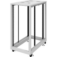 サンワサプライ 19インチサーバーラックパネルなし（24U）幅600×奥行1000×高さ1288mmライトグレー CP-SVN2410NPGYN 1台（直送品）