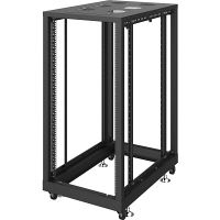 サンワサプライ 19インチサーバーラック パネルなし（24U） 幅600×奥行900×高さ1288mm ブラック CP-SVN2490NPBKN 1台（直送品）