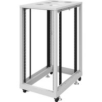 サンワサプライ 19インチサーバーラック パネルなし（24U）幅600×奥行900×高さ1288mmライトグレー CP-SVN2490NPGYN 1台（直送品）