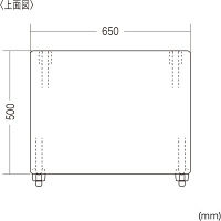 サンワサプライ フォールディングデスク 幅650×奥行500×高さ700mm 薄い木目 FLD-6550BRN 1台（直送品）