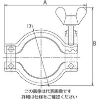 コンサス クランプ(低圧用) 2S 2L-2S 1個 3-8345-02（直送品）