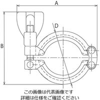 コンサス クランプ(中・高圧用) 3S 2H-3S 1個 3-8345-09（直送品）