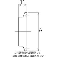 コンサス ブラインドへルール(SUS304) 1S/1.5S FB-S1-1.5S 1個 3-8349-01（直送品）