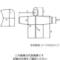 アズワン アズツールセパレートディスポウェア ジャンパー(フード付き) M 3-8707-02 1枚（直送品）