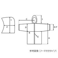 アズワン アズツールセパレートディスポウェア ジャンパー(フード付き) L 3-8707-03 1枚（直送品）