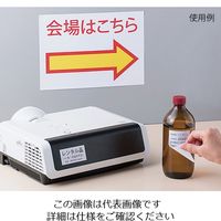 ヒサゴ きれいにはがせるエコノミーラベル(再剥離タイプ) 83.8×42.3mm 12面 ELH007 1冊(100シート)（直送品）