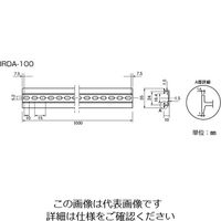 因幡電機産業 DINレール IRDA-100 1本 62-3144-10（直送品）